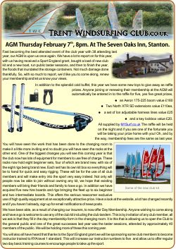 2013 AGM Newsletter