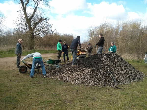 Moving the road stone